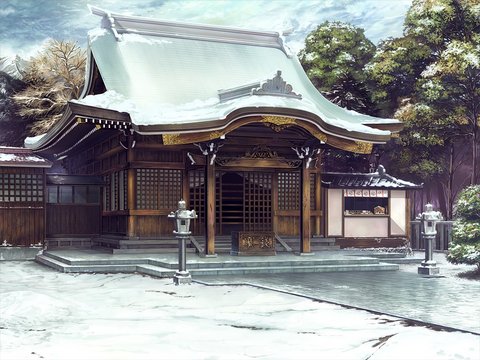 山林中的神社